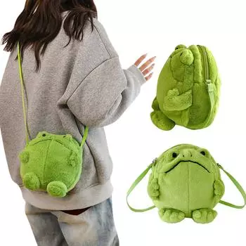 Милая плюшевая сумка, детская сумка через плечо, сумка для ежедневного декора, кукольный подарок One Size белый