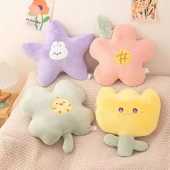 Милая подушка Милая подушка для дивана с четырьмя листочками Подушка-тюльпан на тумбочке Мягкая подушка для сиденья Диван-эркер 40cm