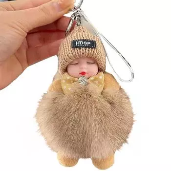 Милая подвеска для автомобиля, спящая кукла, мультяшный плюшевый брелок, кукла, аксессуары для кукол HDSP LOVE One Size