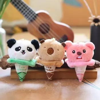 Милая подвеска Капибала, плюшевая игрушка, кукла, маленькая панда, сумка, подвесное украшение, брелок, кукла, кукла 12 cm.