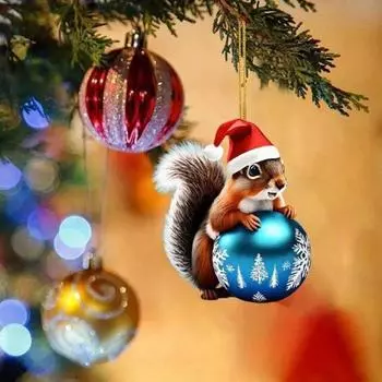 Милая подвеска в виде белки, автомобильная подвеска с ремешком, легко подвешивается, универсальная сумка