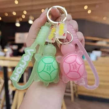 Милая подвеска в виде черепахи на сумку, богатый брелок в виде морской черепахи, милая подвесная сумка розовый