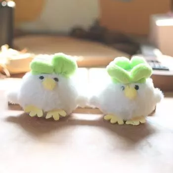 Милая подвеска в виде цыпленка с овощами, плюшевая игрушка, кукла-капуста, цыпленок, сумка, подвесной брелок, кукла 12 cm