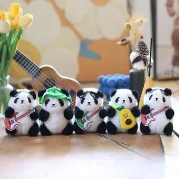 Милая подвеска в виде гигантской панды, плюшевая игрушка, кукла, маленькая панда, сумка, подвесное украшение, брелок, кукла, кукла 14cm