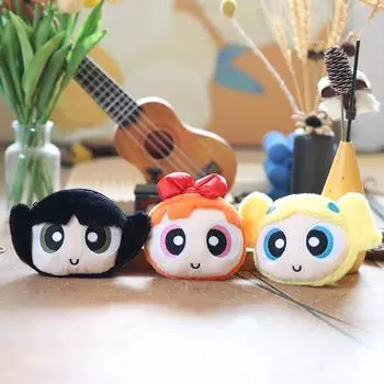 Милая подвеска в виде кошелька для монет с большими глазами, плюшевая игрушка, кукла, мультяшная сумка, подвесной брелок, кукла 12 cm