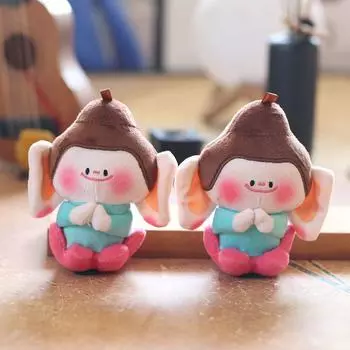 Милая подвеска в виде лотоса Будды, плюшевая игрушка, кукла-компаньон Будды, подвесная сумка-брелок, кукла-кукла 13 cm.