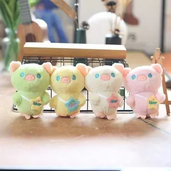 Милая подвеска в виде маленькой свиньи, плюшевая игрушка, кукла, мультяшная сумка, подвесной брелок, тряпичная кукла, кукла 12 cm.