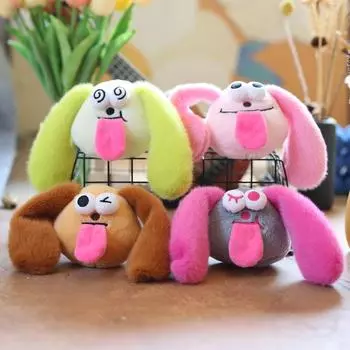 Милая подвеска в виде щенка с большими ушами, плюшевая кукла, сумка, подвесной декоративный брелок, кукла 15cm