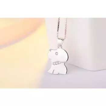 Милая подвеска в виде собаки на удачу из стерлингового серебра 925 пробы, серебряные украшения 925