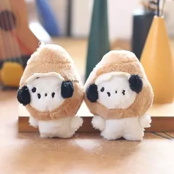 Милая подвеска в виде собаки-пони, плюшевая кукла, брелок для сумки-щенка, тряпичная кукла 12cm