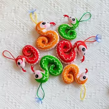 Милая подвеска в виде змеи, плюшевая кукла, креативный брелок, кукольная сумка, украшение, автомобильные ключи, аксессуары, игрушки на день рождения для девочек зелёный