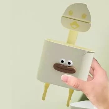 Милая полка с присоской в мультяшном стиле с ледниковым узором, настенная полка для хранения на присосках для ванной комнаты с функцией сортировки без перфорации S, жёлтый