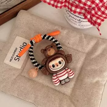 Милая повязка для волос Лабубу, держатель для хвостика, модные прекрасные женские головные уборы, аксессуары