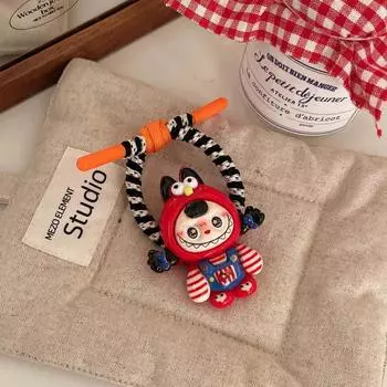 Милая повязка для волос Лабубу, держатель для хвостика, модные прекрасные женские головные уборы, аксессуары