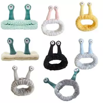 Милая повязка для волос в стиле улитки, повязка на голову для мытья лица и макияжа, быстросохнущая нечеткая повязка на голову