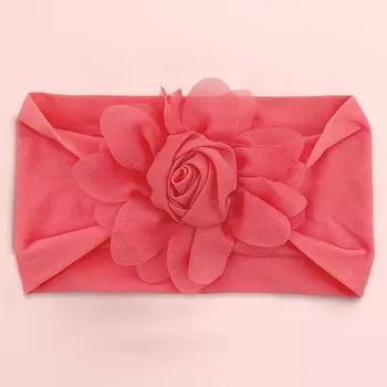 Милая привлекательная нейлоновая повязка на голову для малышей, не выцветающая, дышащая, детская повязка на голову с цветком, реквизит для стрельбы бежевый
