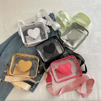 Милая японская маленькая сумка для женщин, новая модная повседневная контрастная желейная сумка для женщин с модным темпераментом и сумка через плечо для девочек