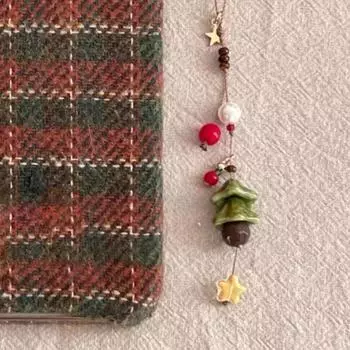 Милая рождественская елка, маленький колокольчик, брелок, кулон, креативные автомобильные брелоки, украшения для рюкзака, праздничные подарки