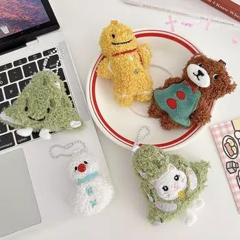 Милая рождественская серия плюшевых украшений кукла брелок мягкая игрушка рюкзак сумка кулон очаровательный подарок для детей