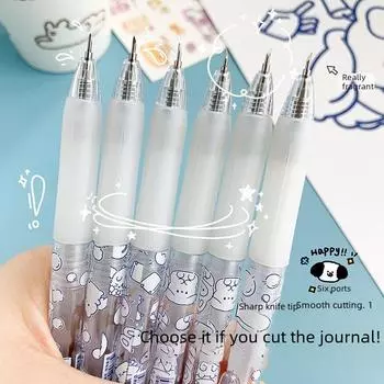 Милая ручка для резьбы по дереву в виде кремового медведя для студентов — идеально подходит для занятий творчеством, поделок и вырезания из бумаги.