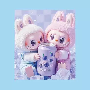 Милая салфетка для очков Labubu, Салфетка для чистки экрана мобильного телефона, Салфетка для очков 18*15cm