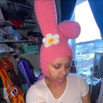 Милая шапочка Morandi с кошачьими ушками, связанная вручную, новая американская мода Adult 57-59cm