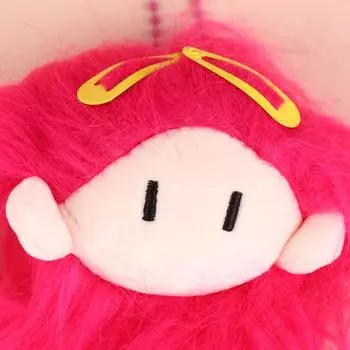 Милая шариковая голова для девочек, жареная плюшевая кукла, кулон, брелок, сумка, подвеска, маленькая кукла, подарок as the picture