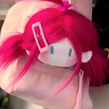 Милая шаровая голова, жареная хлопковая кукла, кулон, плюшевый брелок, брелок для рюкзака, подарок для детского сада, сумка, очаровательные украшения синий