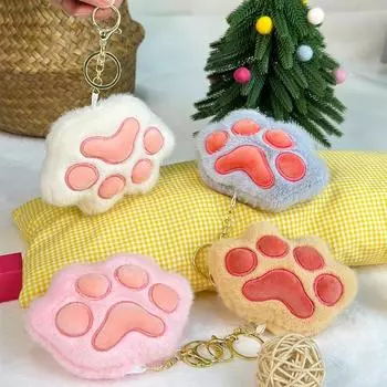 Милая школьная сумка с кошачьим когтем, кулон, щепотка, плюшевый брелок, розовая нежная кукла-кошка, маленькая кукла-машина color random hair