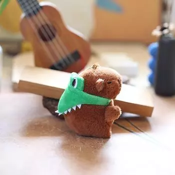 Милая шляпа крокодила, подвеска Capibala, плюшевая игрушка, мультяшная капибара, брелок, сумка, подвесные украшения, украшение для дома, подарки для детей