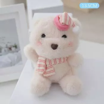 Милая шляпа на день рождения, кукла-медведь, легкая подвеска в виде медведя, милый маленький медведь, плюшевая кукла, игрушка, рюкзак, украшение, подарки на день рождения