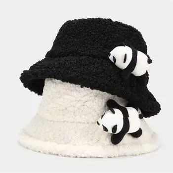 Милая шляпа-ведро, шляпа-ведро, шляпа для пары One Size чёрный