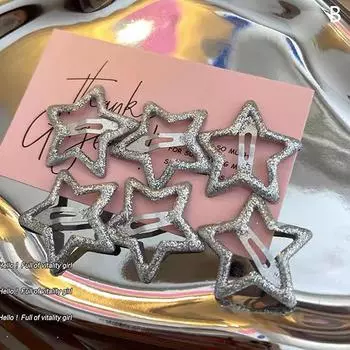 Милая шпилька со звездой, милая крутая заколка для волос в корейском стиле, универсальные аксессуары для волос