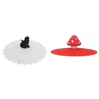 Милая силиконовая крышка для чашки с котом, пылезащитная крышка для кружки, крышка для напитка, кружка, бокал для вина