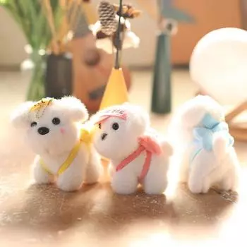 Милая симпатичная бейсболка щенок кулон плюшевая игрушка кукла школьный портфель подвесное украшение брелок кукла кукла 13 cm.