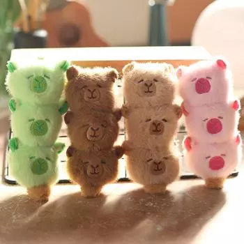 Милая симпатичная подвеска в виде капибары, плюшевая игрушка, кукла-капибала, сумка, подвесное украшение, брелок, кукла 15cm