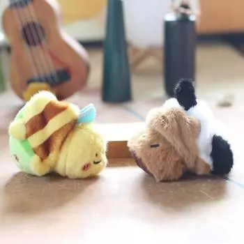 Милая симпатичная подвеска в виде перевернутой пчелы, плюшевая игрушка, кукла, школьный рюкзак, подвесное украшение, брелок 12cm