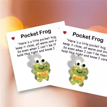 Милая смоляная цветная карманная открытка в форме сердца с благословением 2 шт. One Size