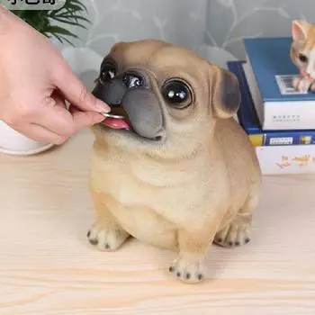 Милая собака копилка копилки для детей подарок на день рождения копилка для хранения монет коллекционный чехол для хранения настольное украшение домашний декор