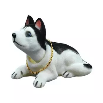 Милая собака с качающейся головой, щенок, кивающая собака для украшения приборной панели автомобиля