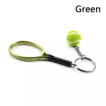 Милая спортивная мини-теннисная ракетка, кулон, брелок для ключей, аксессуары, подарки