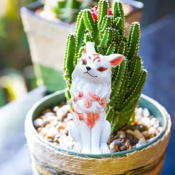 Милая статуэтка животного, миниатюрная ландшафтная скульптура для дома Head Turning Style
