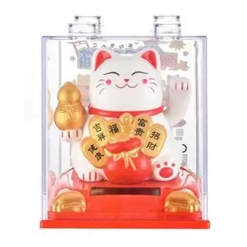 Милая статуя счастливого кота, хороший символизм, привлекательный декоративный элемент B