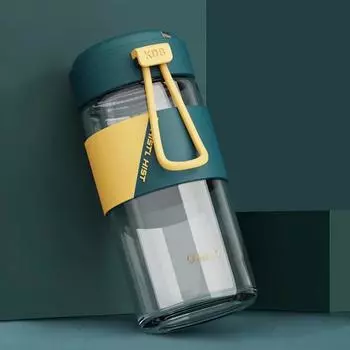 Милая стеклянная бутылка для воды для девочек 380 мл, стеклянная чашка для питья молока, кофе, портативная спортивная бутылка для воды для школы 380ml