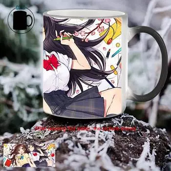 Милая студенческая кружка, меняющая цвет BSKT-229, чашки с эффектом обесцвечивания, кружки, меняющие цвет, термочувствительная чашка, персонализированные подарки, посуда для питья 301-400ml