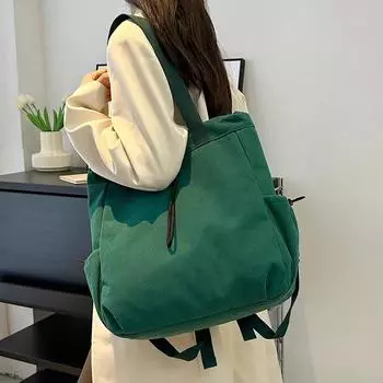 Милая студенческая сумка в стиле ретро, вместительный рюкзак, легкая, прочная, долговечная сумка, красивый дорожный рюкзак чёрный