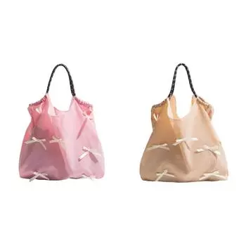 Милая сумка через плечо с галстуком-бабочкой, милая сумка под мышками, модная сумка для женщин (розовый)