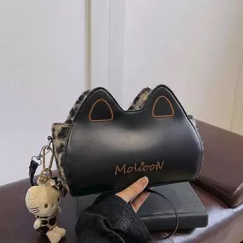 Милая сумка для девочек-котят, модная мультяшная сумка с анимацией, повседневная женская сумка