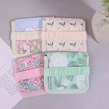 Милая сумка для хранения гигиенических салфеток с цветочным узором, сумка-чехол для путешествий, организация хранения A1