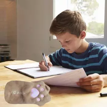 Милая сумка для ручек в виде лапы, студенческая сумка для канцелярских принадлежностей большой емкости, сумка для карандашей, милая плюшевая сумка в форме лапы